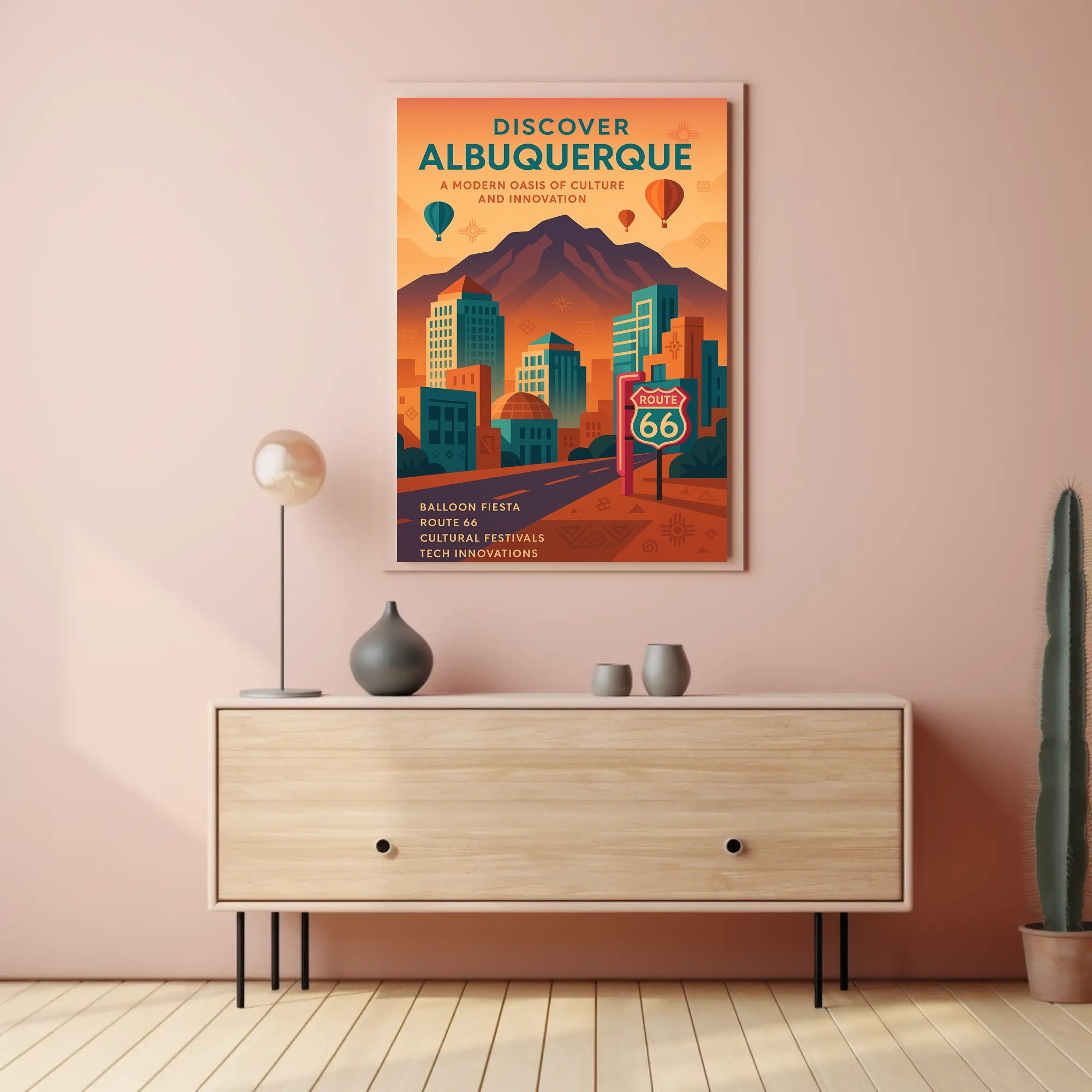 Discover Albuquerque Wall Art Print PosterGoat