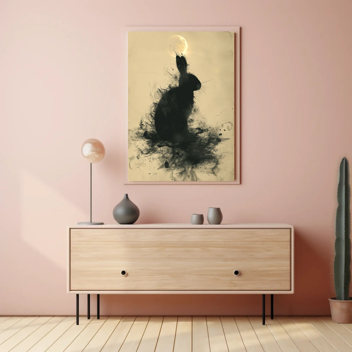 Moonlit Rabbit Poster