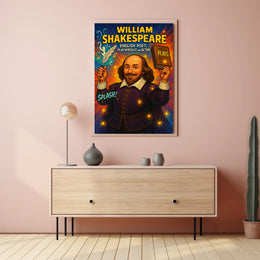 William Shakespeare – English Poet, Playwright, and Actor Poster PosterGoat