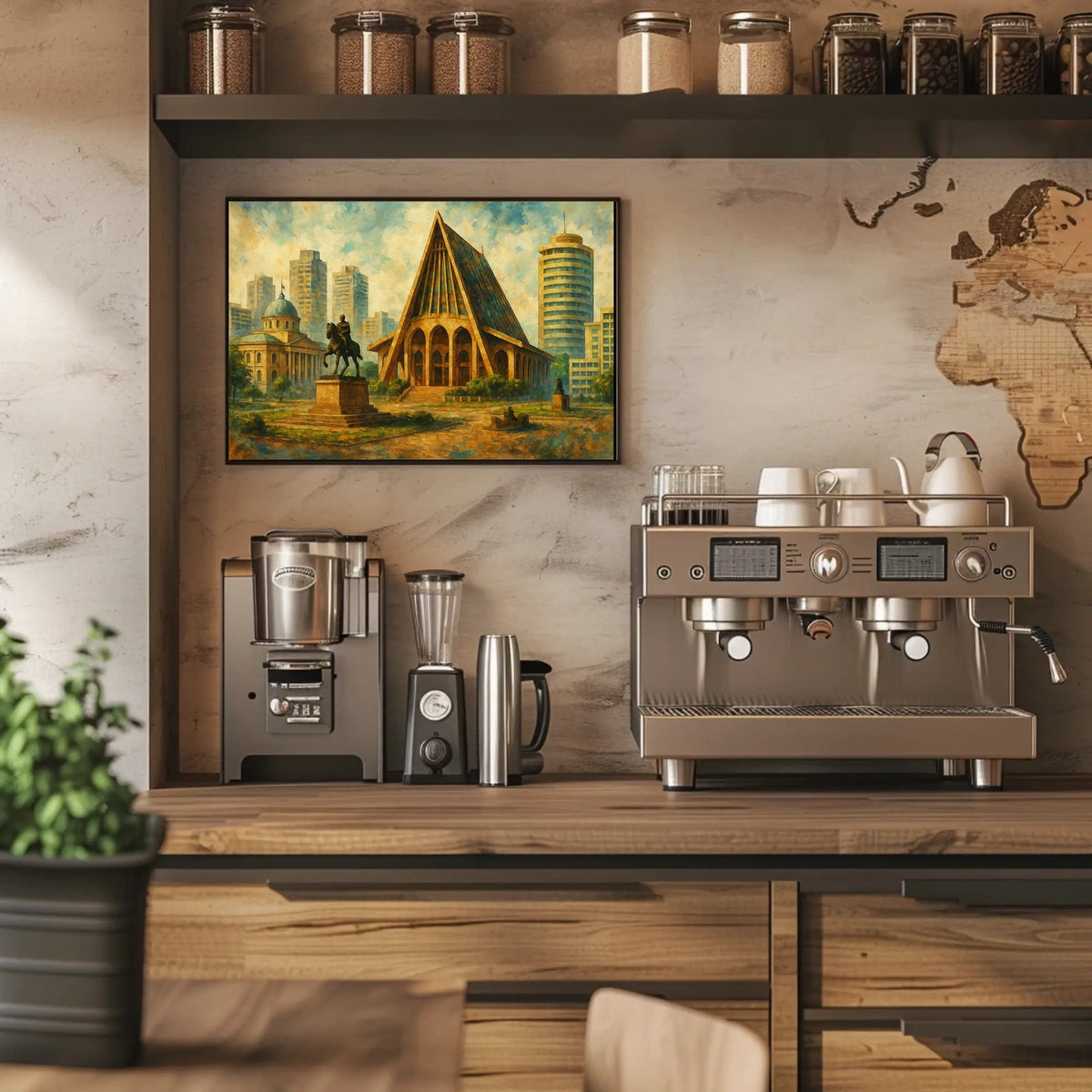 Urban Architectural Harmony Wanderlust Minimalist Poster