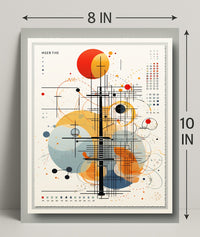 Abstract Geometric Composition Abstract Poster