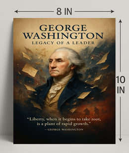 George Washington Legacy of a Leader Poster PosterGoat