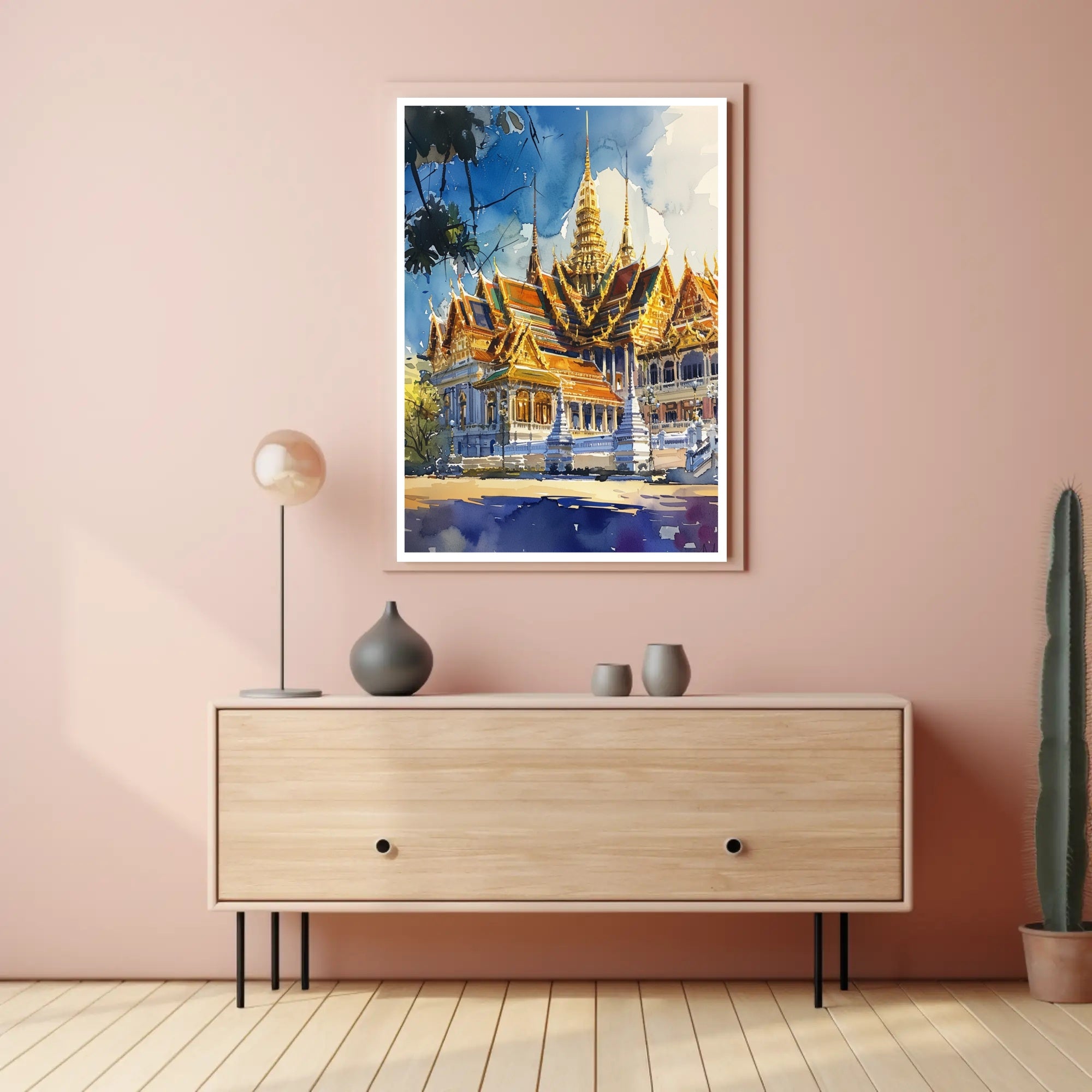 Majestic Temple Architecture Poster PosterGoat