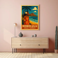 Honolulu Paradise Poster
