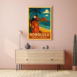 Honolulu Paradise Poster