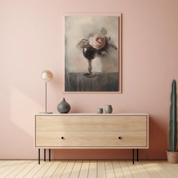 Rose in a Glass Poster