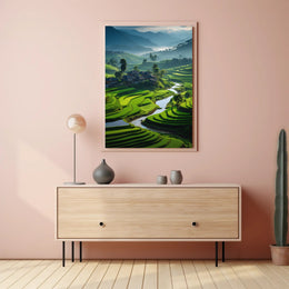 Rural Harmony in Southeast Asia Cultural or Heritage Poster