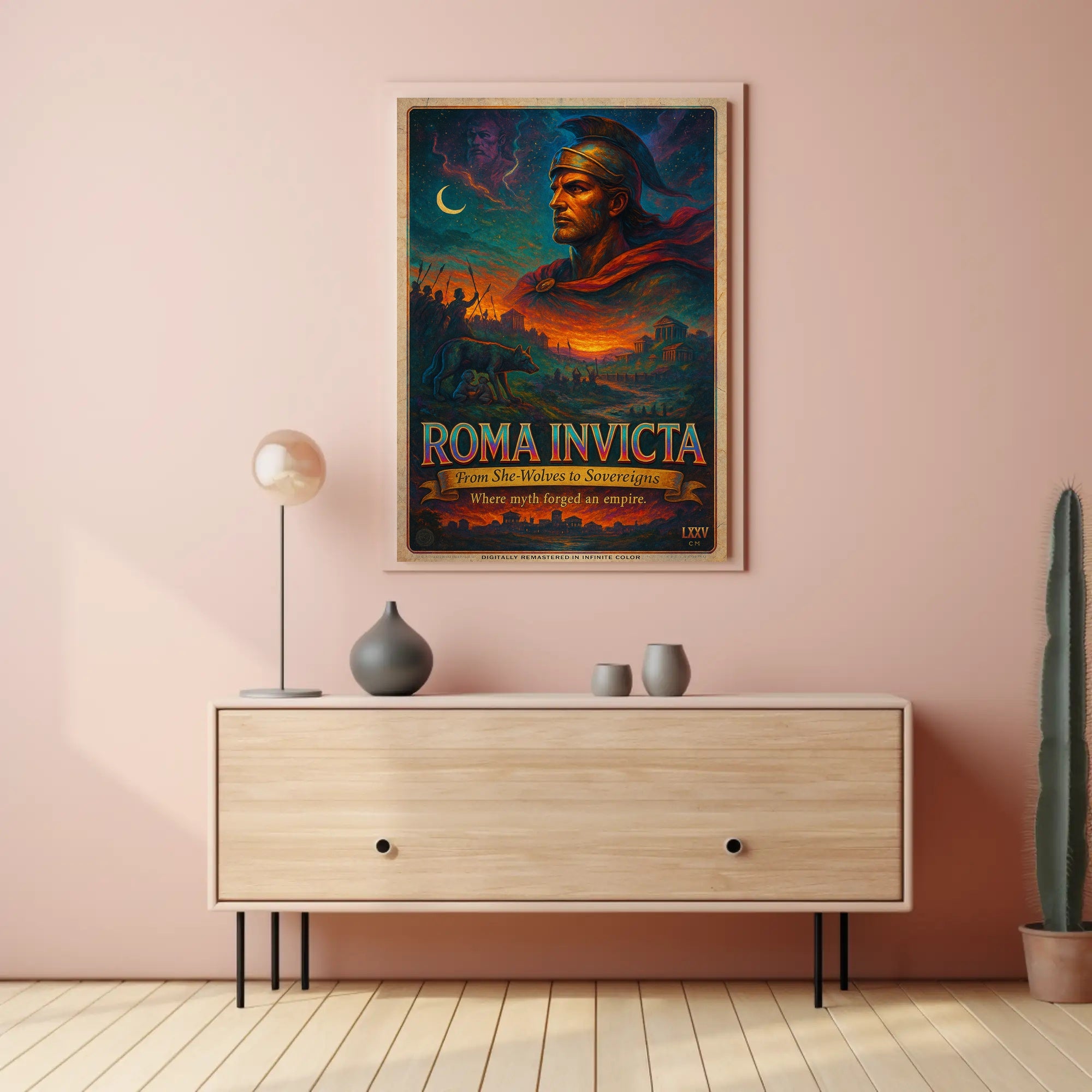 Ancient Rome Epic Scene Fantasy Mythology Poster