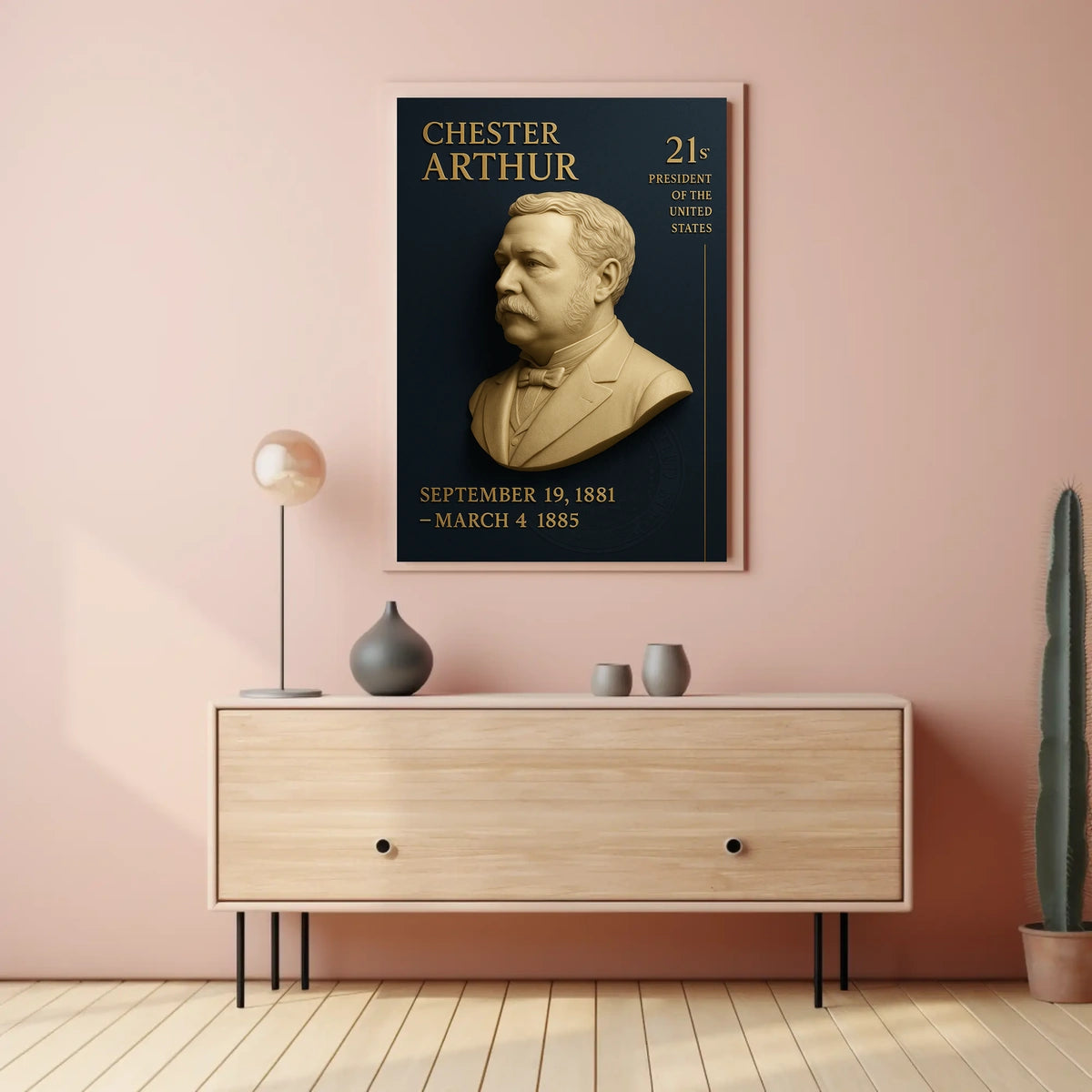 Chester Arthur 21st President Poster