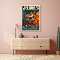 Jim Thorpe Legendary Athlete Poster