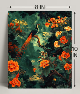 Tropical Paradise Bird Art Print - Animal Poster