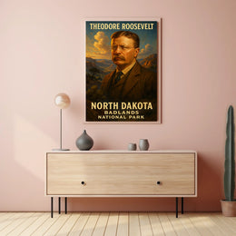 Theodore Roosevelt And The North Dakota Poster
