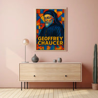 Geoffrey Chaucer Literary Icon Poster