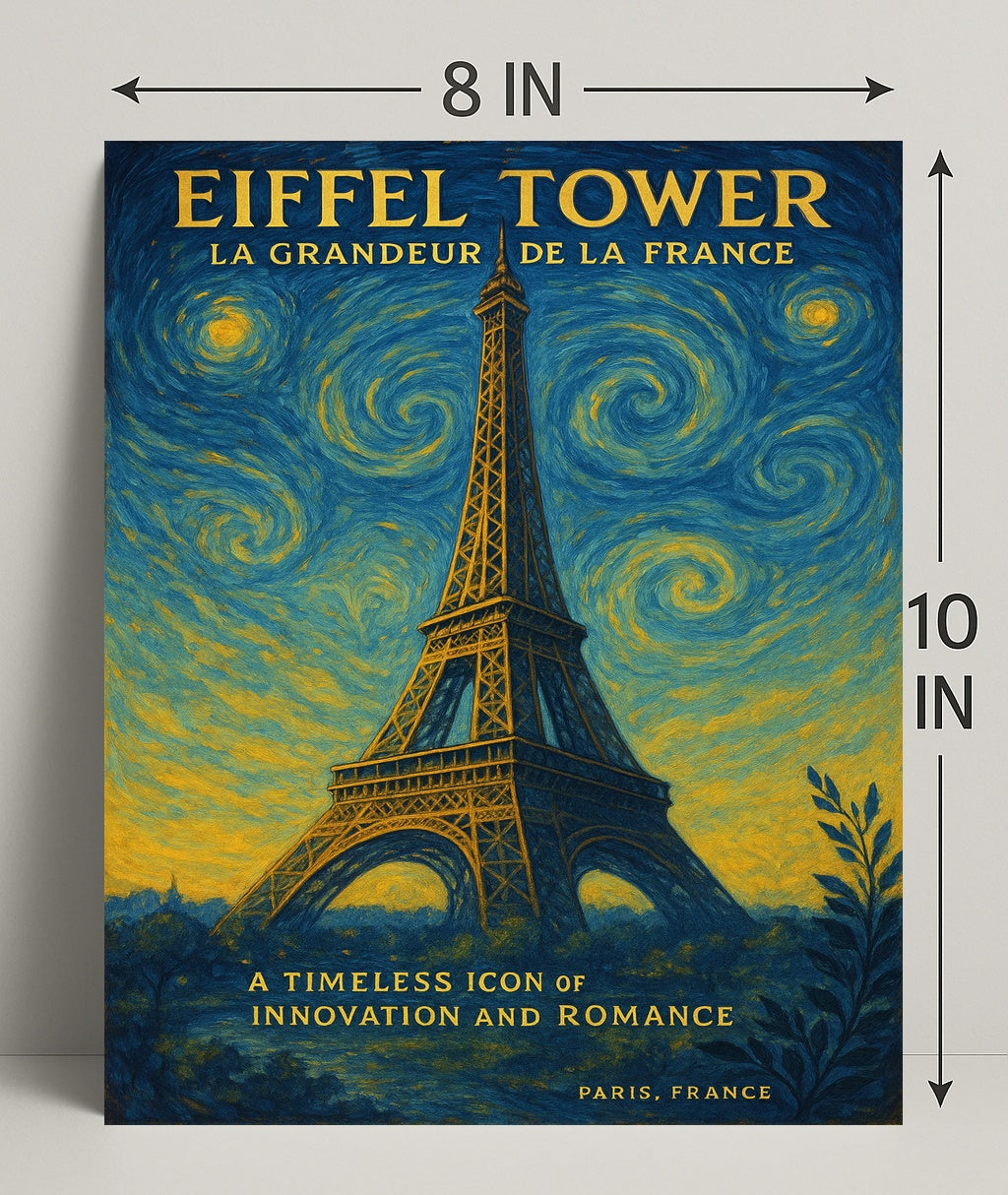 Eiffel Tower La Grandeur De La France Poster