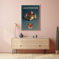 Liechtenstein Vaduz Castle Poster