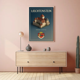 Liechtenstein Vaduz Castle Poster