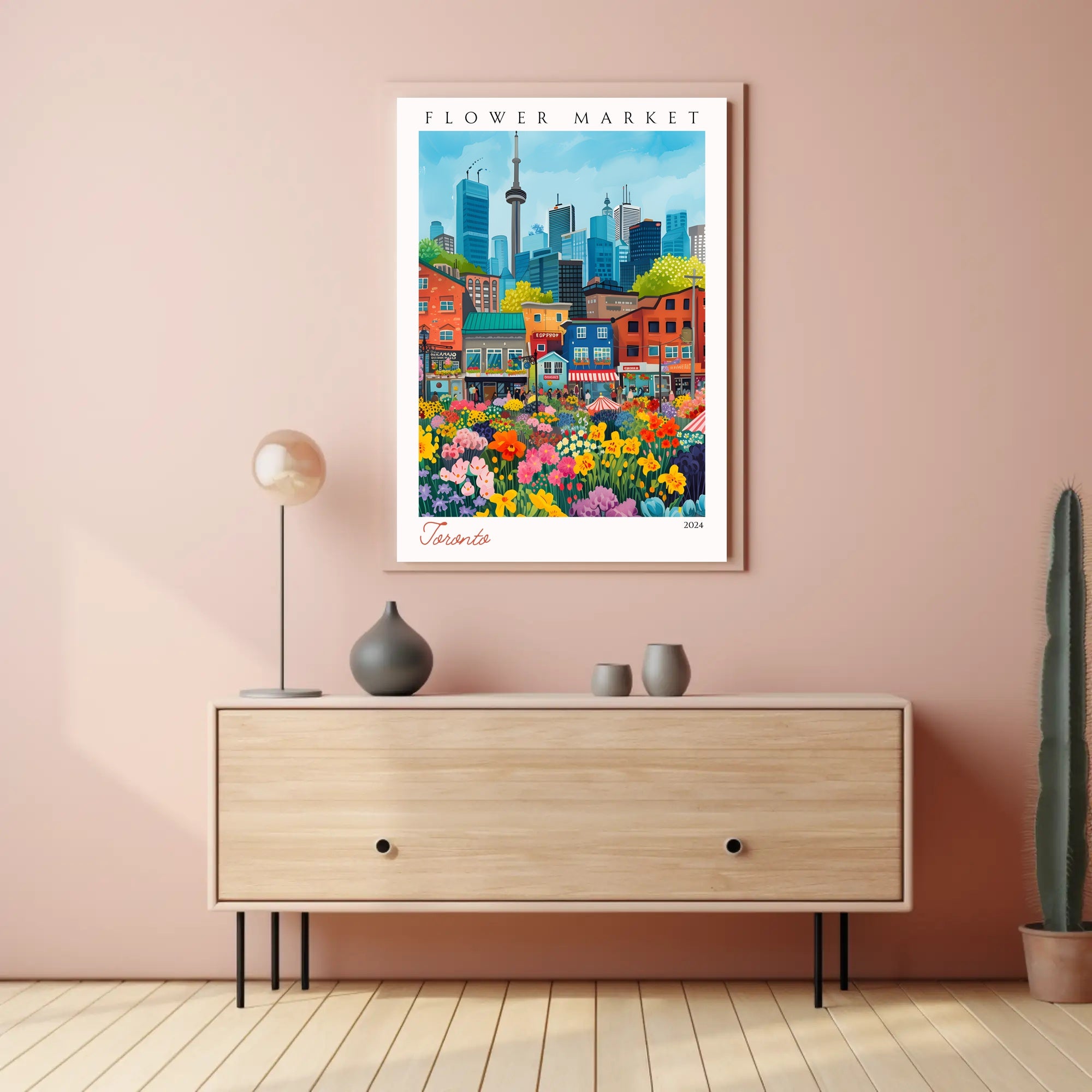 Toronto Flower Market 2024 Poster PosterGoat