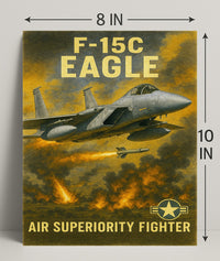 F-15C Eagle Air Superiority Fighter Poster PosterGoat