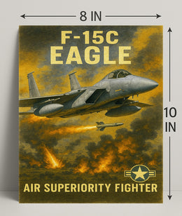 F-15C Eagle Air Superiority Fighter Poster PosterGoat