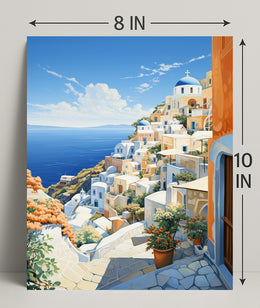 Scenic Santorini Poster
