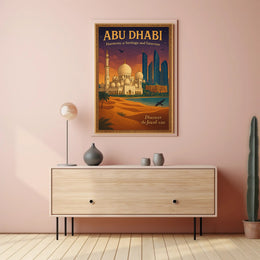 Abu Dhabi Cultural Harmony Travel Poster