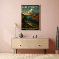 Lake Meredith Reservoir Recreation Poster