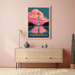 Washington, D.C. Monument at Sunset Poster