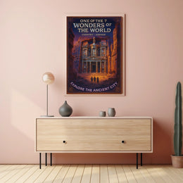 Petra One of the 7 Wonders of the World Poster