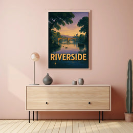 Riverside Serenity Poster