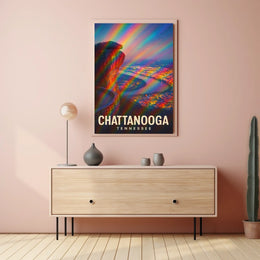 Chattanooga Tennessee Vibrant View Impressionism Poster