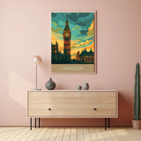 Big Ben London Travel Enthusiast's Classic Spirit Travel Poster