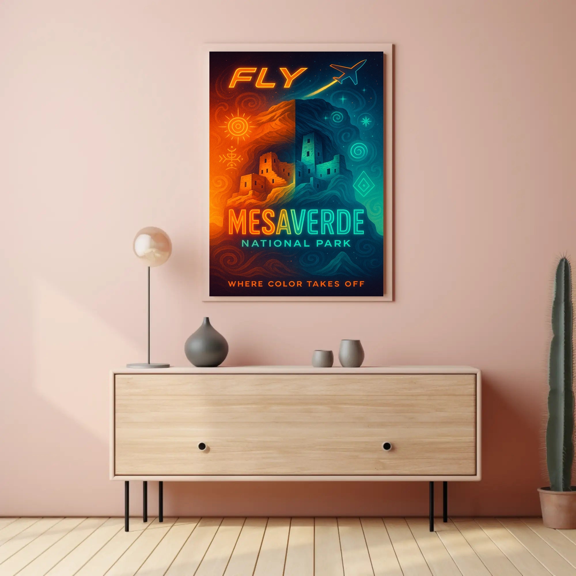 Fly to Mesa Verde National Park Poster