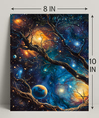 Cosmic Tree of Life Space or Astronomy Poster