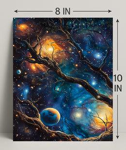 Cosmic Tree of Life Space or Astronomy Poster