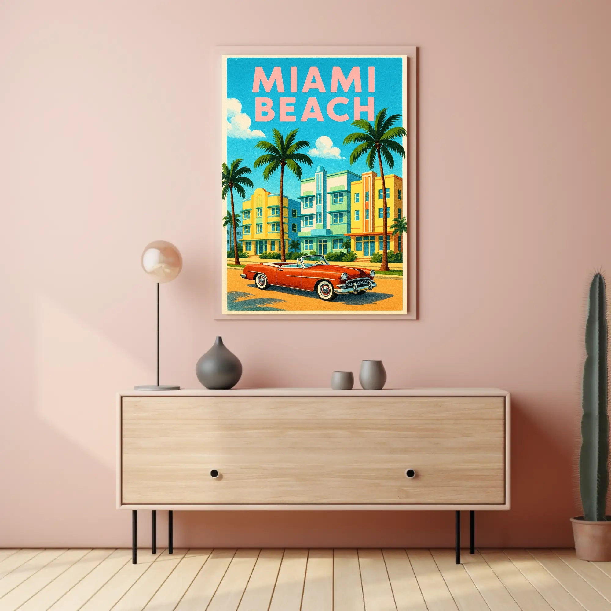 Miami Beach Vibes Poster PosterGoat