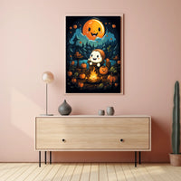 Whimsical Autumn Night Poster