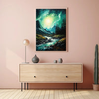 Tranquil Mountain Stream Poster