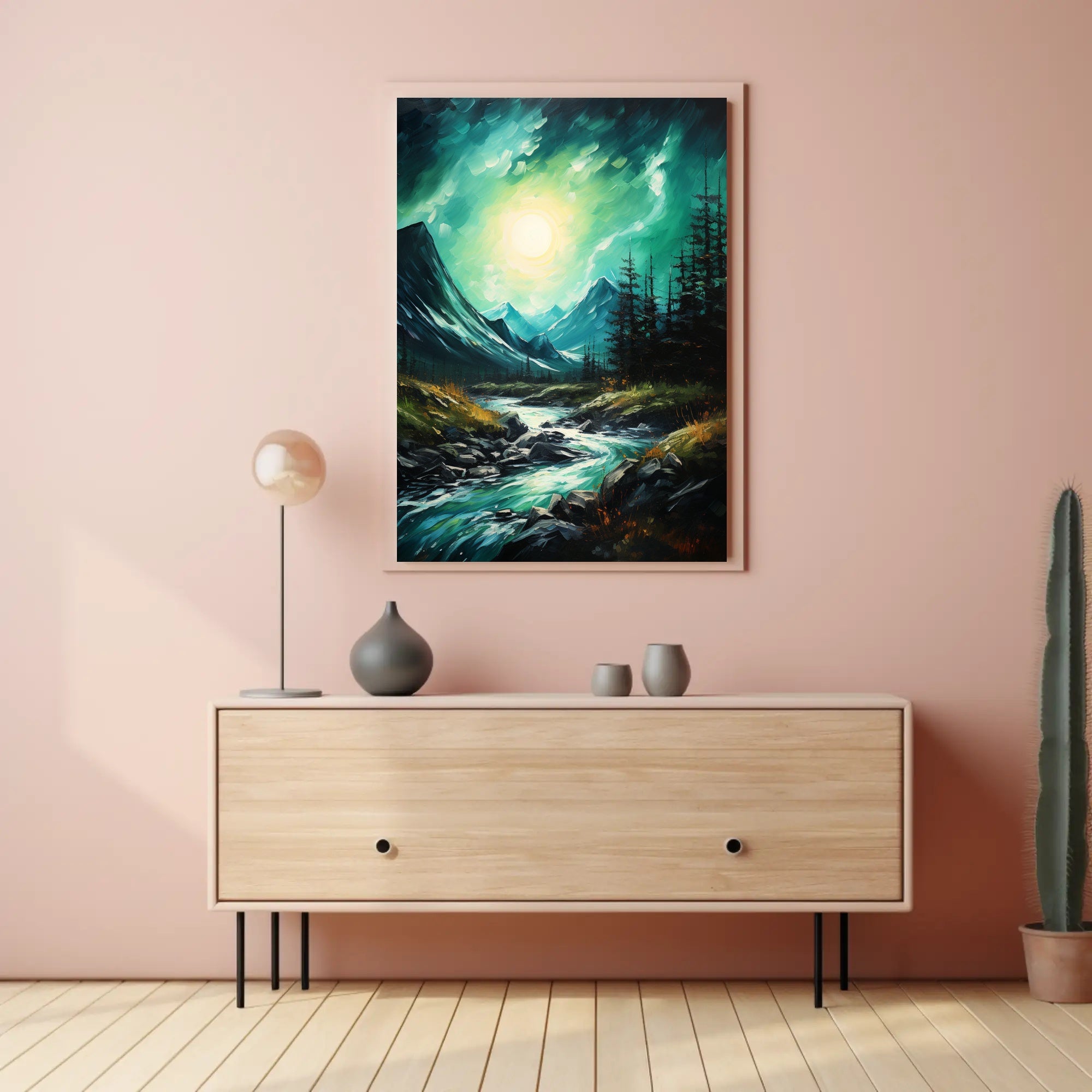 Tranquil Mountain Stream Poster