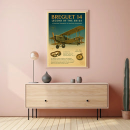 Legend of the Skies Breguet 14 Poster PosterGoat