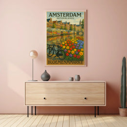 Amsterdam Bloemenmarkt Poster