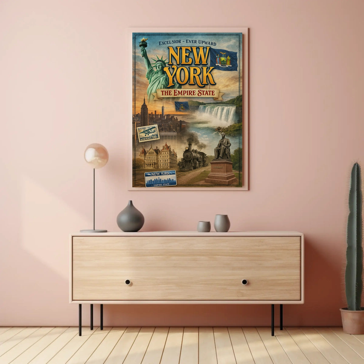 New York City Nostalgic Charm Poster Vintage Wall Art