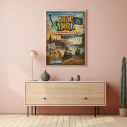 New York City Nostalgic Charm Poster Vintage Wall Art