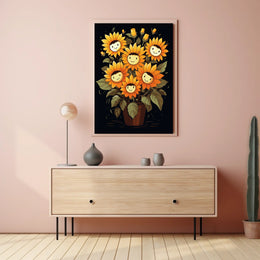 Sunflower Smiles Poster