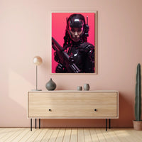 Cybernetic Warrior Poster PosterGoat