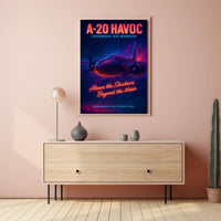 A-20 Havoc WWII Poster: Vintage Aircraft Art Collection