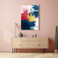 Modern Abstract Layered Color Field Composition Poster