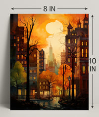 Autumn In The City Poster