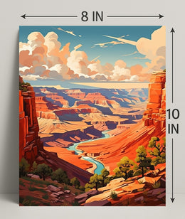 Majestic Canyon Vista Poster