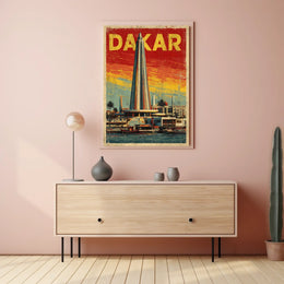 Dakar Skyline Poster