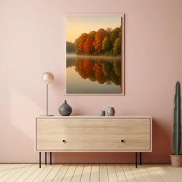 Autumn Tranquility Landscape Impressionism Cozy Poster